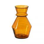 JARRÓN NARANJA VIDRIO RECICLADO WE CARE 16 X 16 X 25 CM