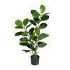 PLANTA CAUCHO VERDE ARTIFICIAL JARDÍN 40 X 40 X 100 CM PLANTA CAUCHO VERDE ARTIFICIAL JARDÍN 40 X 40 X 100 CM