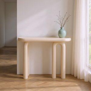 CONSOLA LACADO CREMA DM ENTRADA 120 X 35 X 80 CM