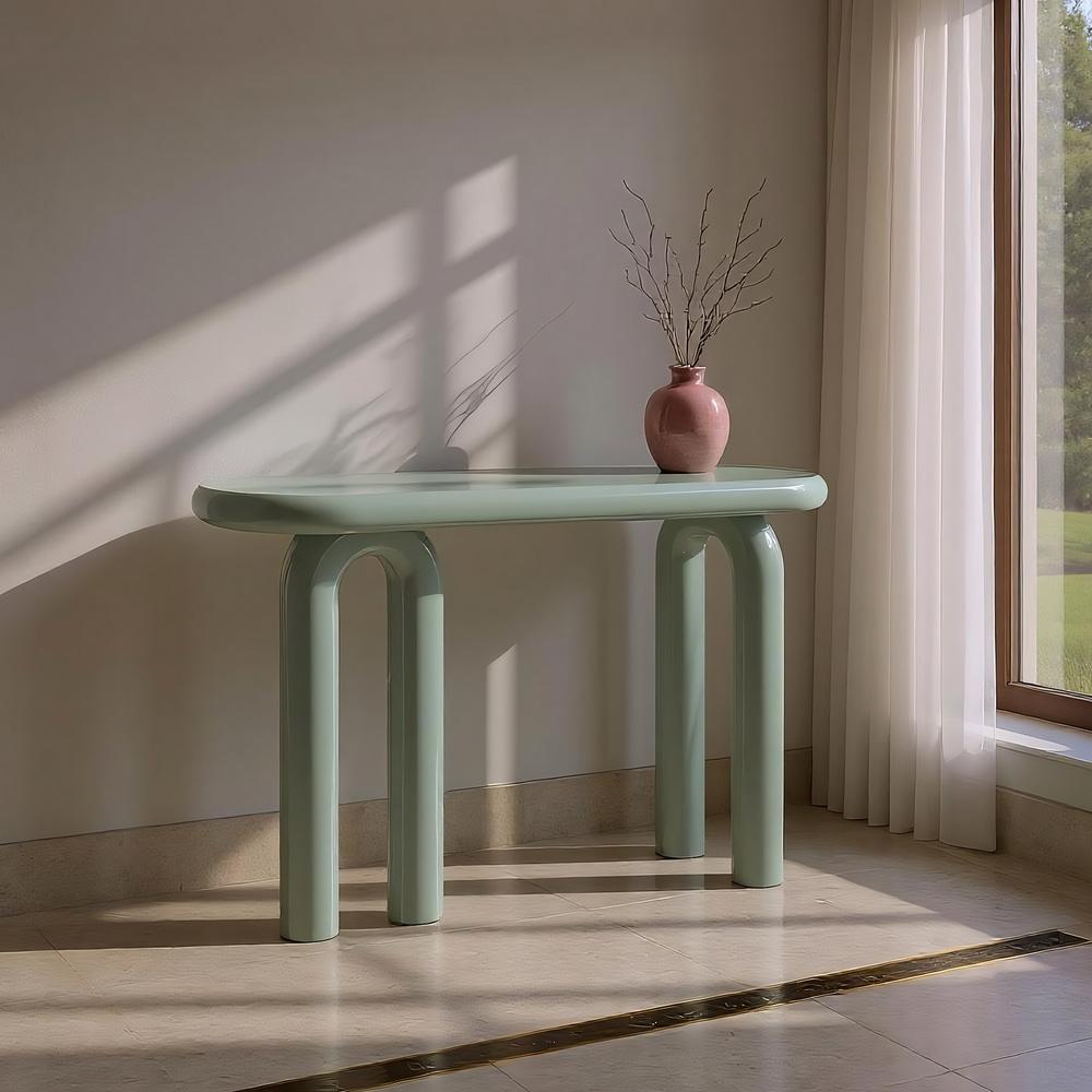 CONSOLA LACADO VERDE DM ENTRADA 120 X 35 X 80 CM