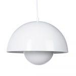 LÁMPARA TECHO BLANCO METAL 30 X 30 X 22 CM