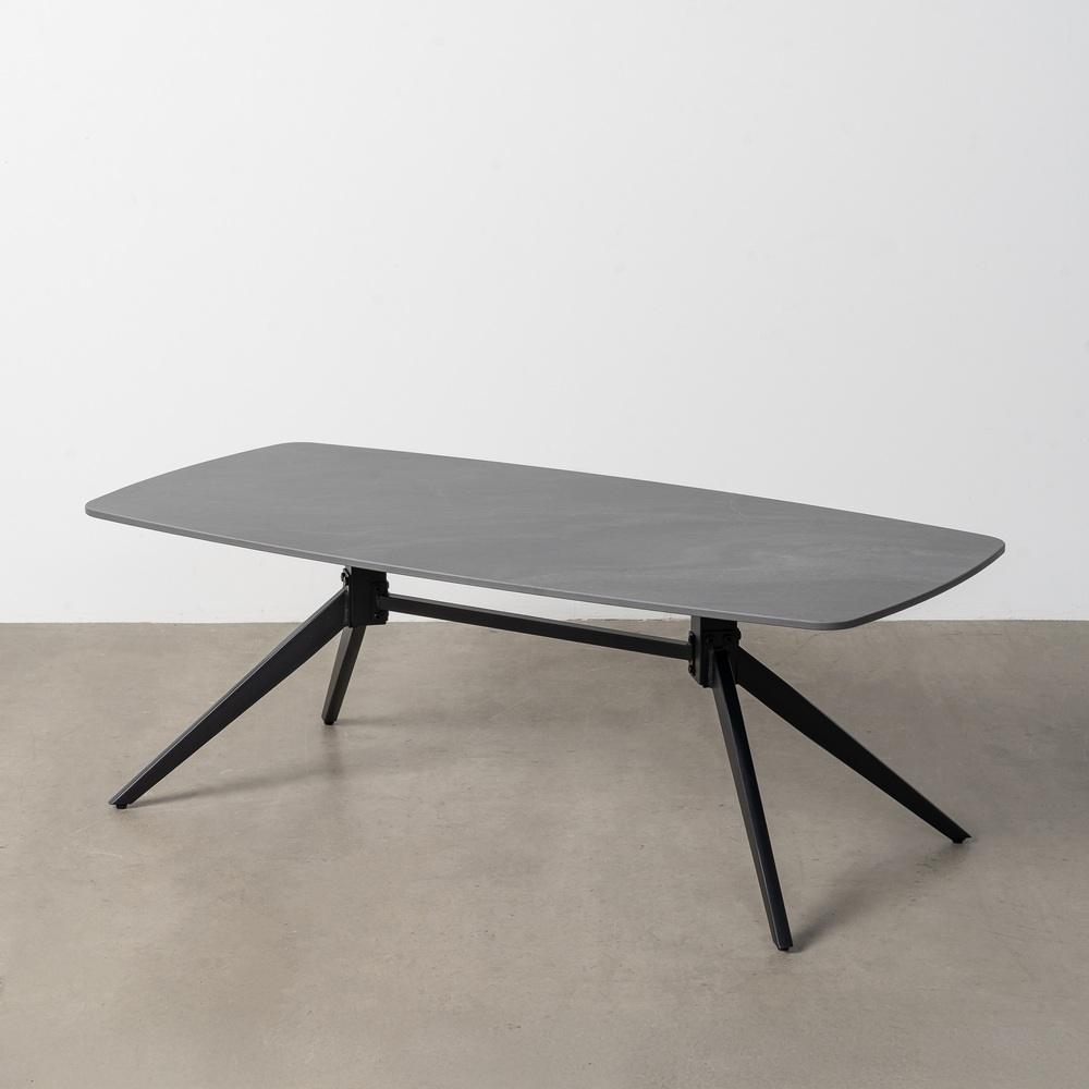 MESA CENTRO NEGRO PIEDRA SINTERIZADA 120 X 60 X 42 CM