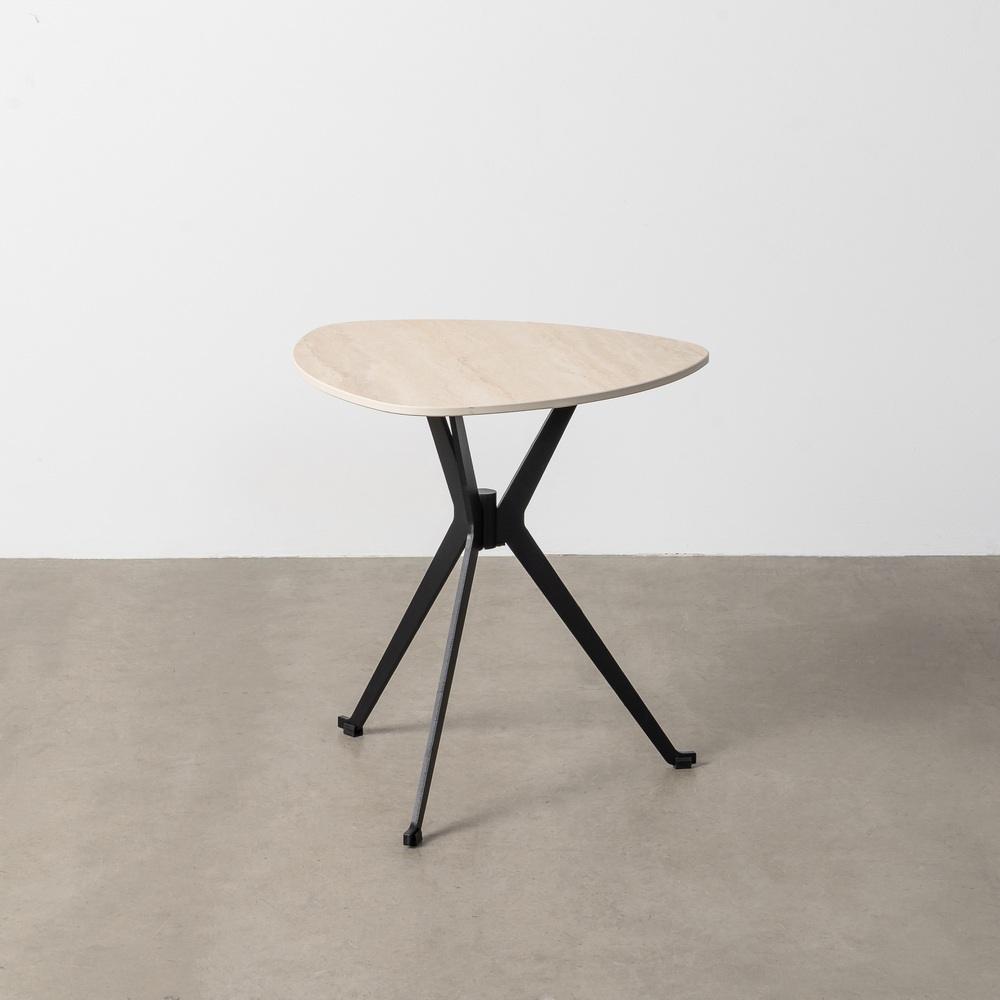 MESA CENTRO TRAVERTINO 50 X 50 X 52 CM