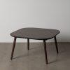 MESITA MARRÓN OSCURO MADERA DE MANGO 80 X 80 X 45 CM