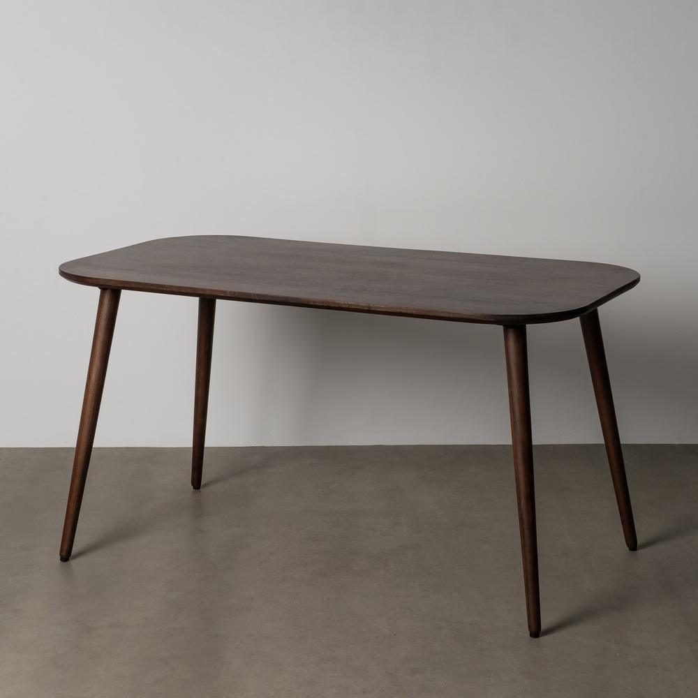 mesa-marron-oscuro-madera-de-mango-145-x-80-x-75-cm-615813