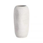 JARRÓN BLANCO CERÁMICA DECORACIÓN 16 X 16 X 40 CM