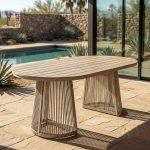 MESA COMEDOR POLYWOOD-PE RATÁN EXTERIOR 180 X 90 X 76