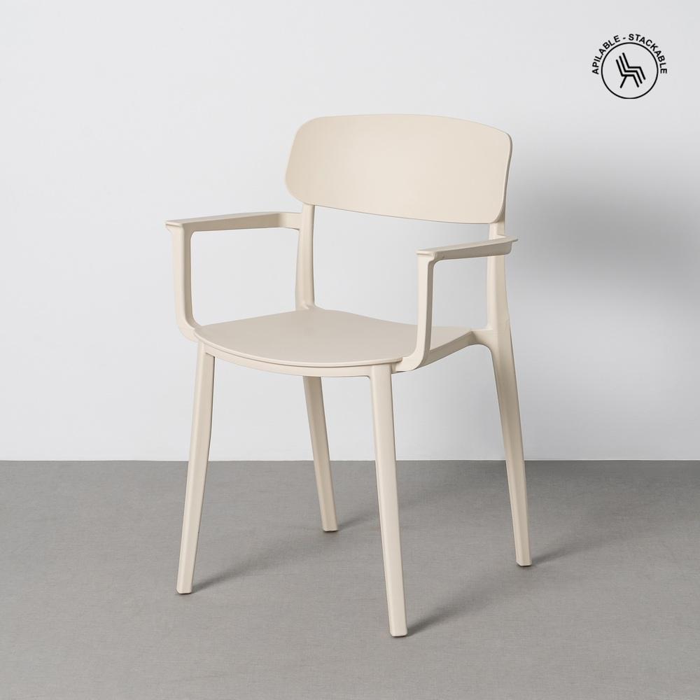 SILLA APILABLE CREMA PP CONTRACT 51 SILLA APILABLE CREMA PP CONTRACT 51