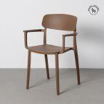 SILLA APILABLE MARRÓN PP CONTRACT 51