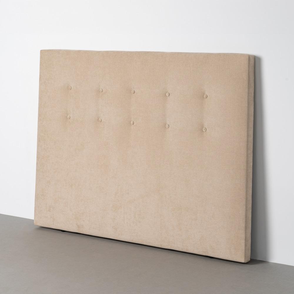 CABECERO BEIGE TEJIDO DORMITORIO 165 X 8 X 125 CM