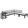 SET RINCONERA AGNES ALUMINIO GRAFITO 224 X 224 X 65 SET RINCONERA AGNES ALUMINIO GRAFITO 224 X 224 X 65