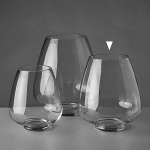 JARRÓN COPA VIDRIO 21 X 21 X 24 CM