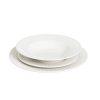 PLATO LLANO LINES PORCELANA BLANCO 27 X 27 X 2 CM